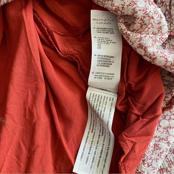 Abercrombie and Fitch - Easy Waist Tiered Midi Dress, small - Picture 5 of 7